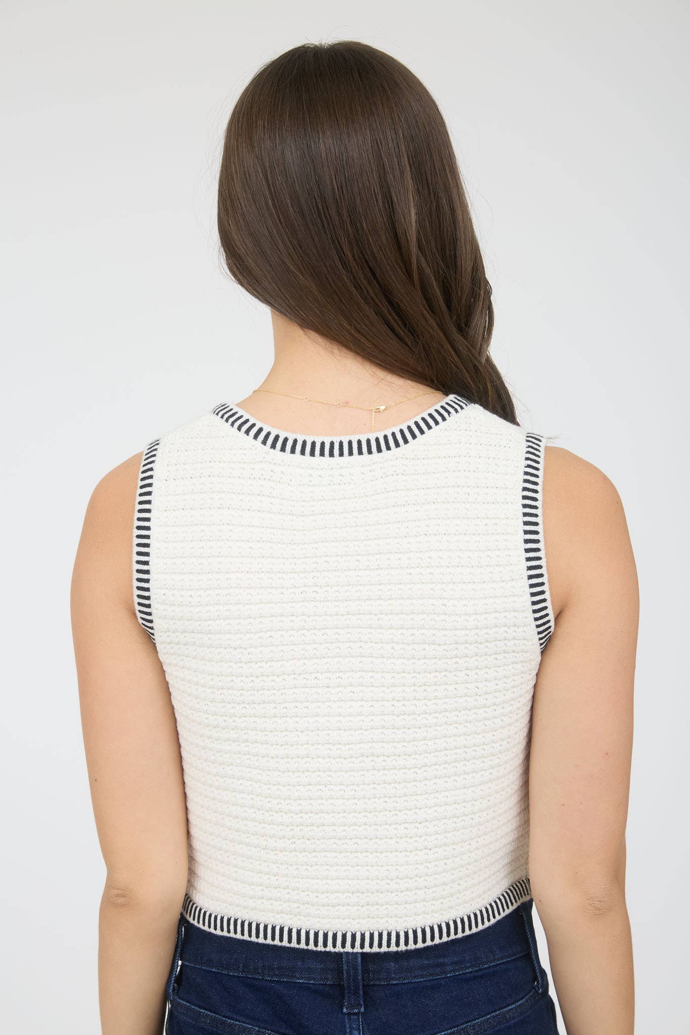 Sleeveless Cropped Vest