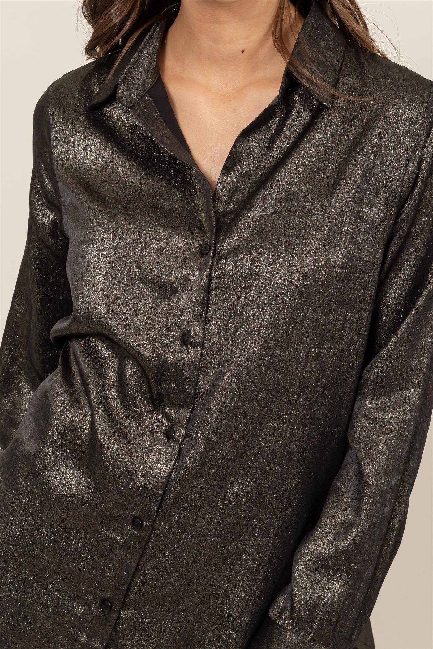 Metallic blouse - alternate view