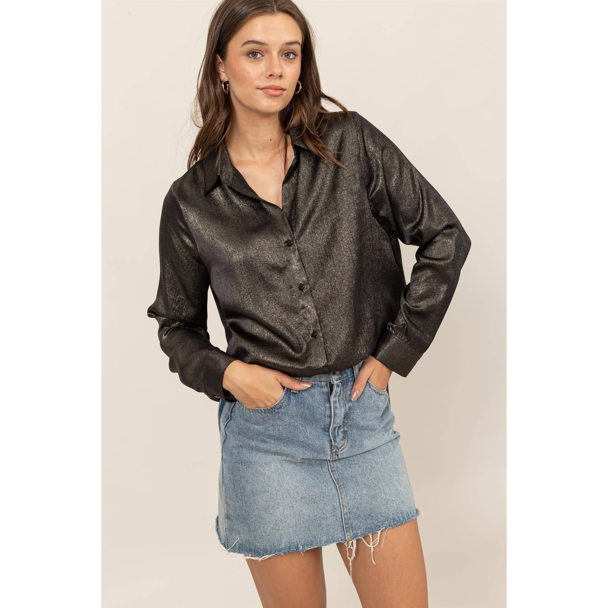 Metallic blouse