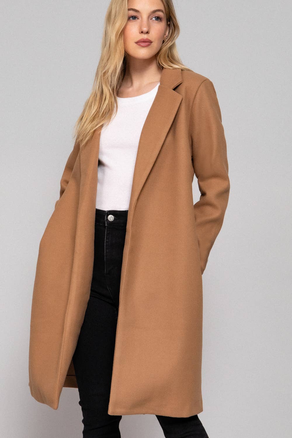 Women’ Longline Overcoat - alternate view
