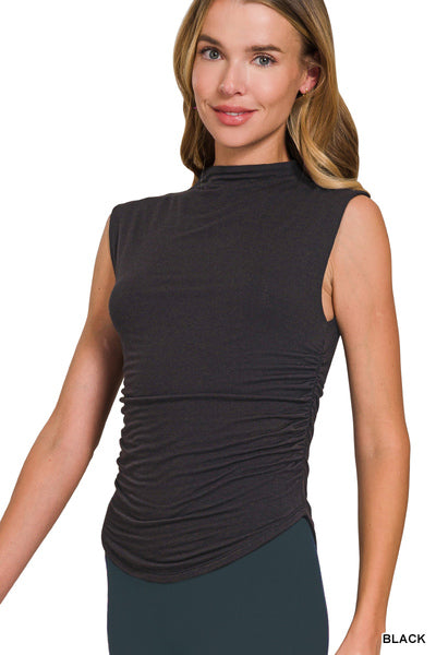 High Neck Sleeveless Top - alternate view