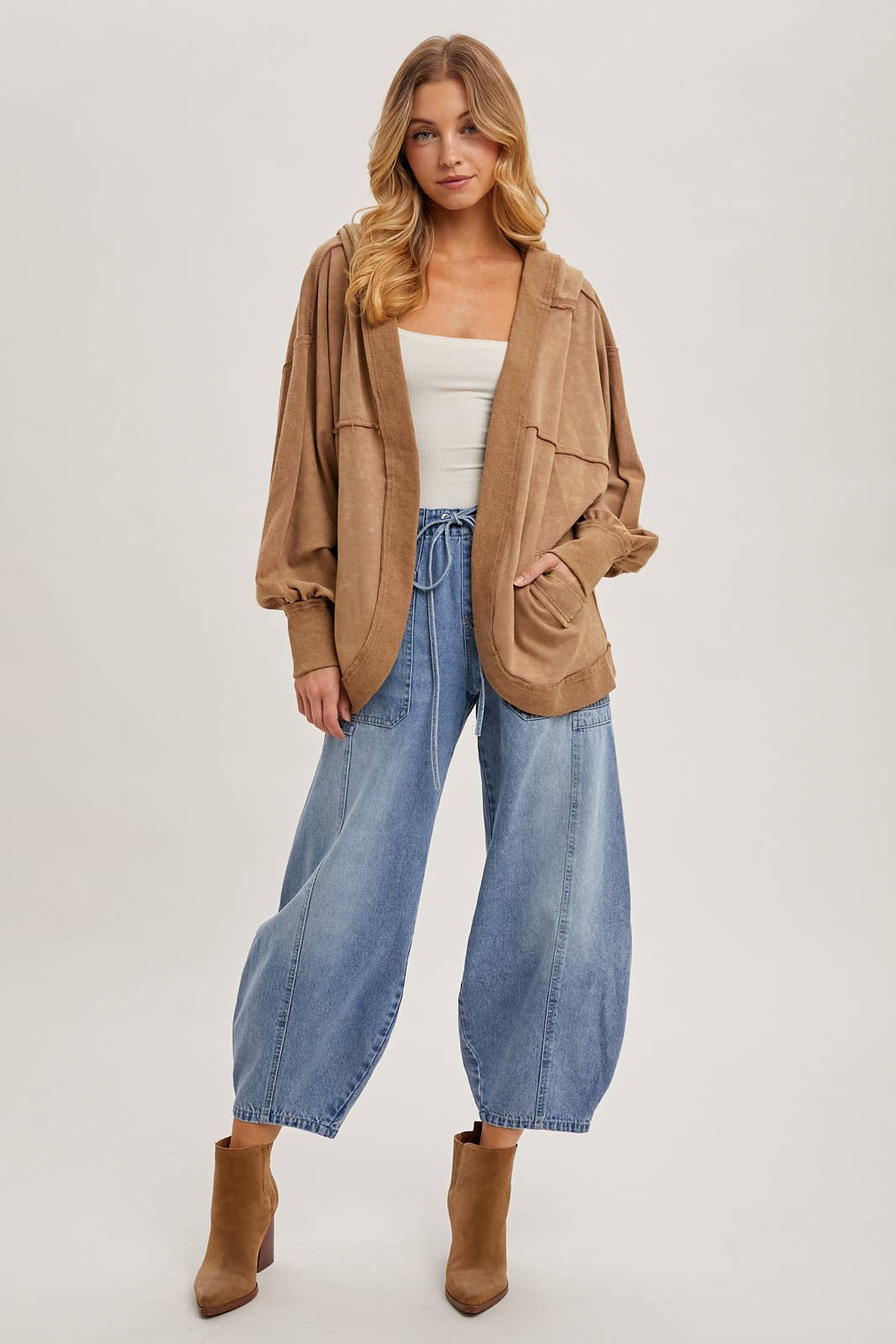 Wide-leg Cropped Trousers - alternate view
