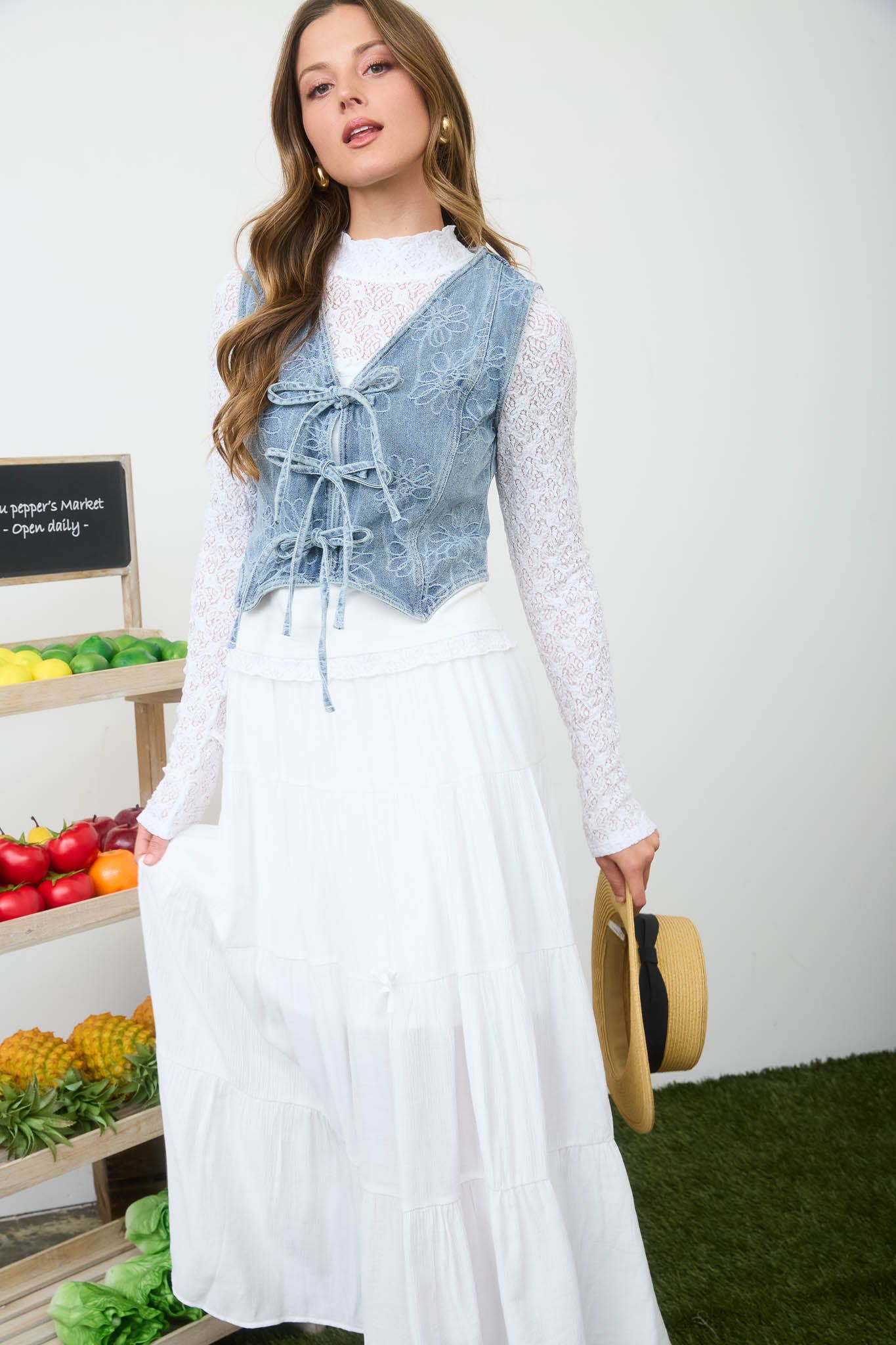 Women’ Denim Vest - alternate view