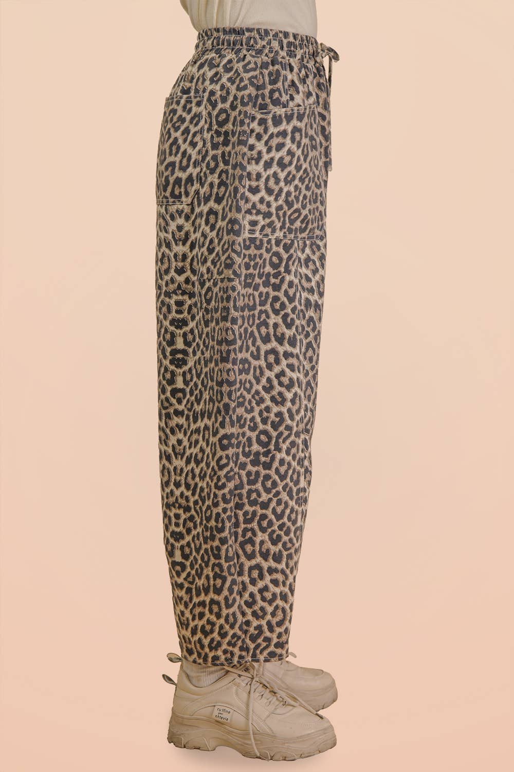 Casual Leopard Print Pants - alternate view
