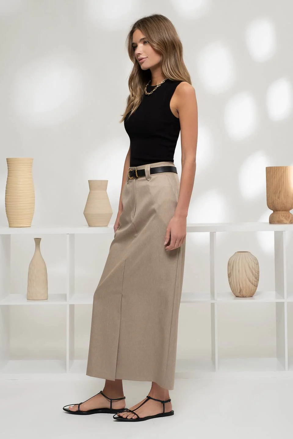 High-neck Sleeveless Bodysuit