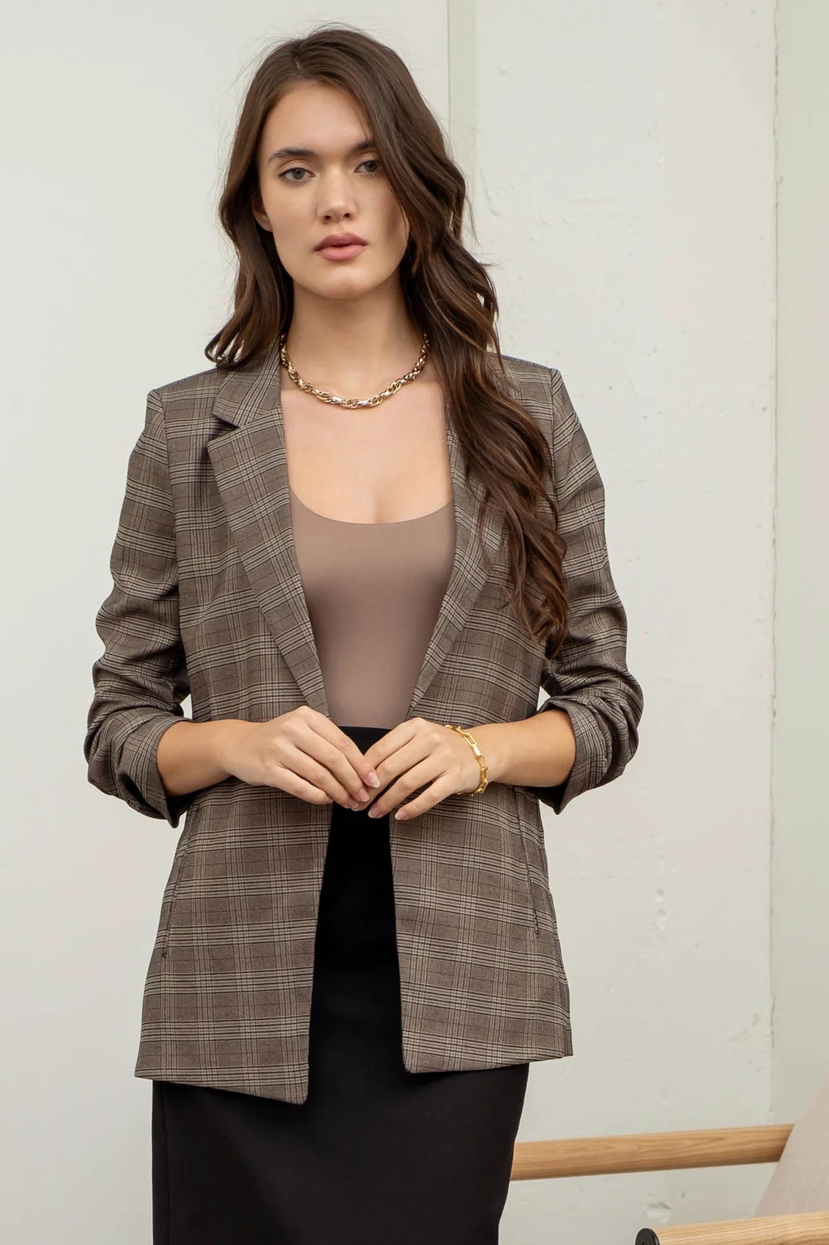 Checkered Blazer