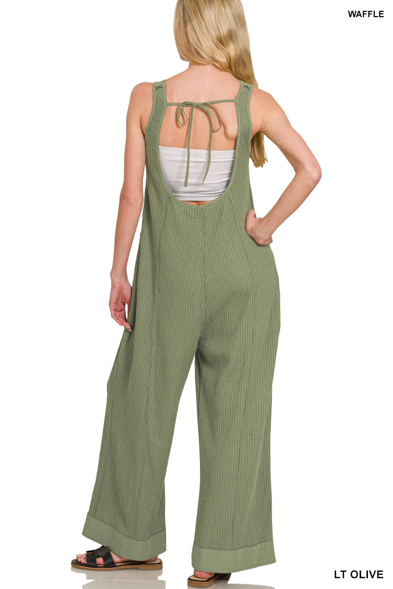 Women’s Open-Back Wide-Leg Jumpsuit