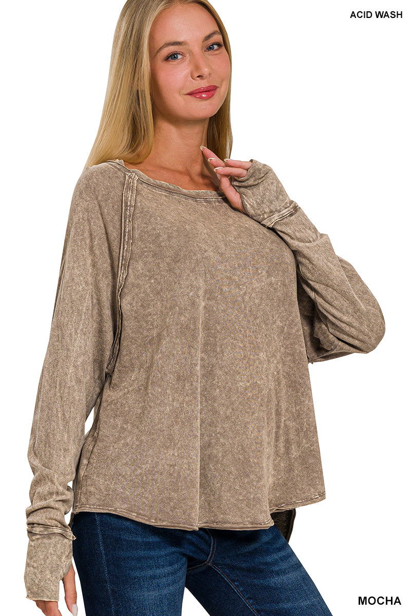 Women’s Off-Shoulder Long-Sleeve Top