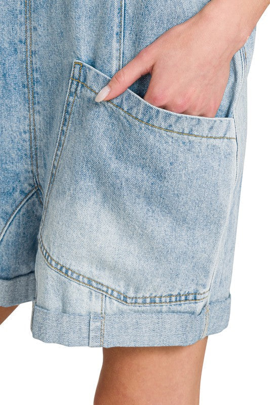 Women’ Denim Overalls - alternate view