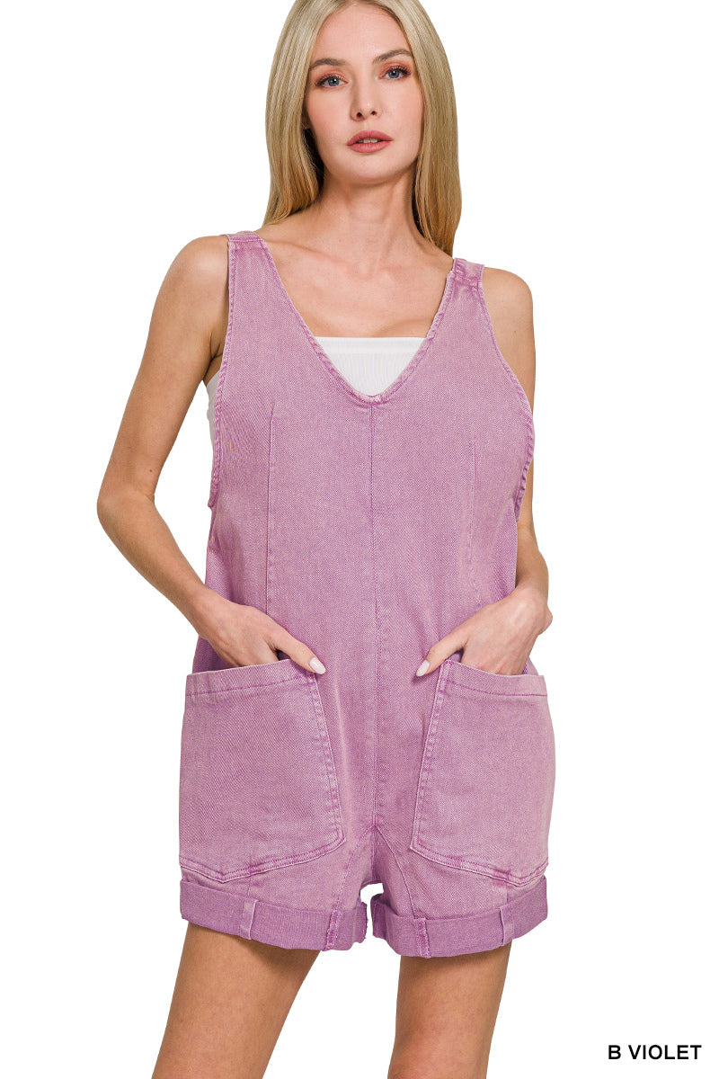 Denim Romper - alternate view