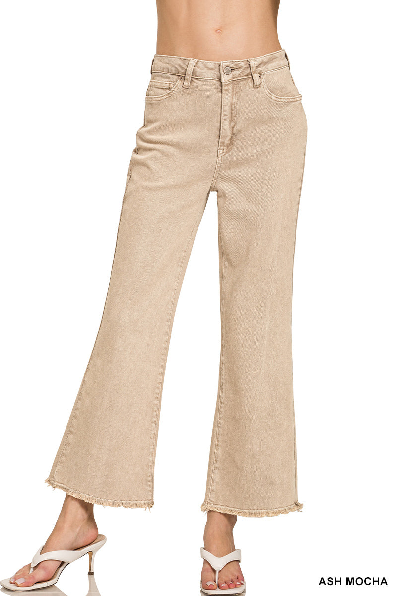 High-waisted cropped flares - alternate view