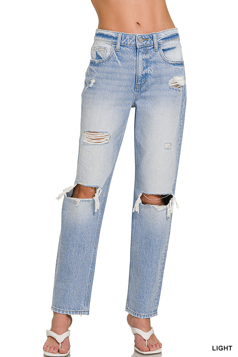 Distressed Denim Jeans
