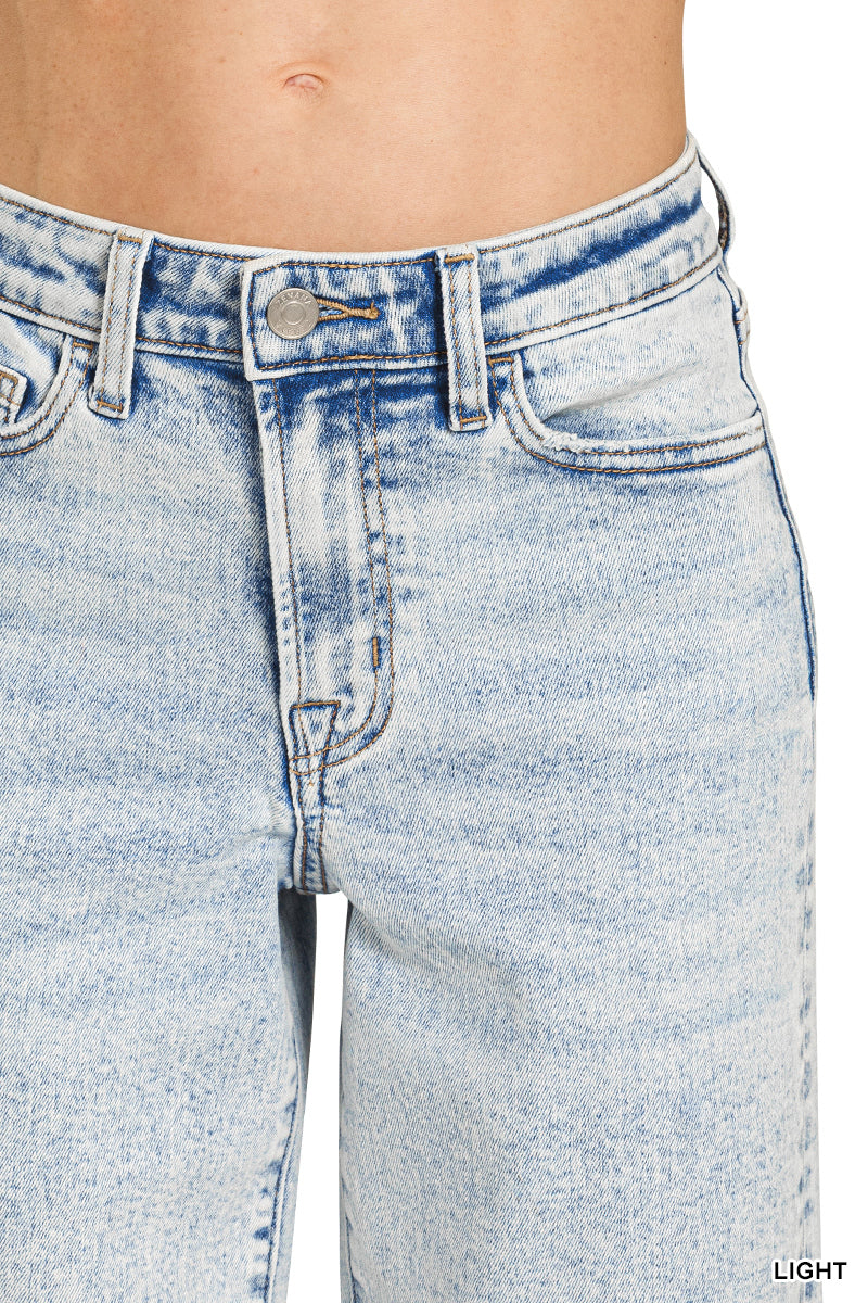 Slim Wide Leg Jeans - alternate view