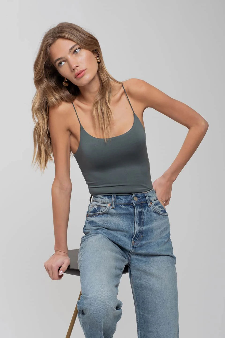 Camisole and jeans - alternate view