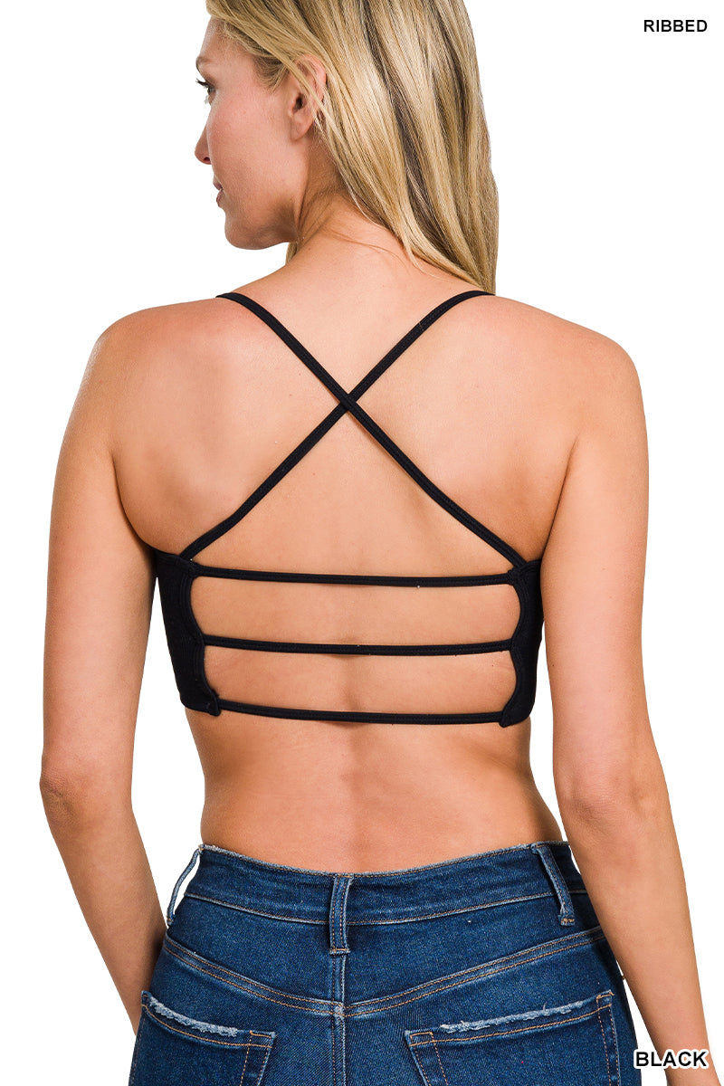 Ribbed Crop Bralette - alternate view