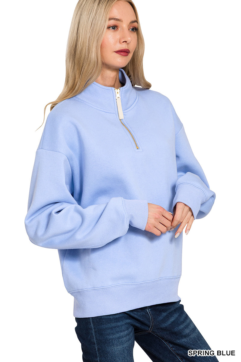 Half-zip sweatshirt