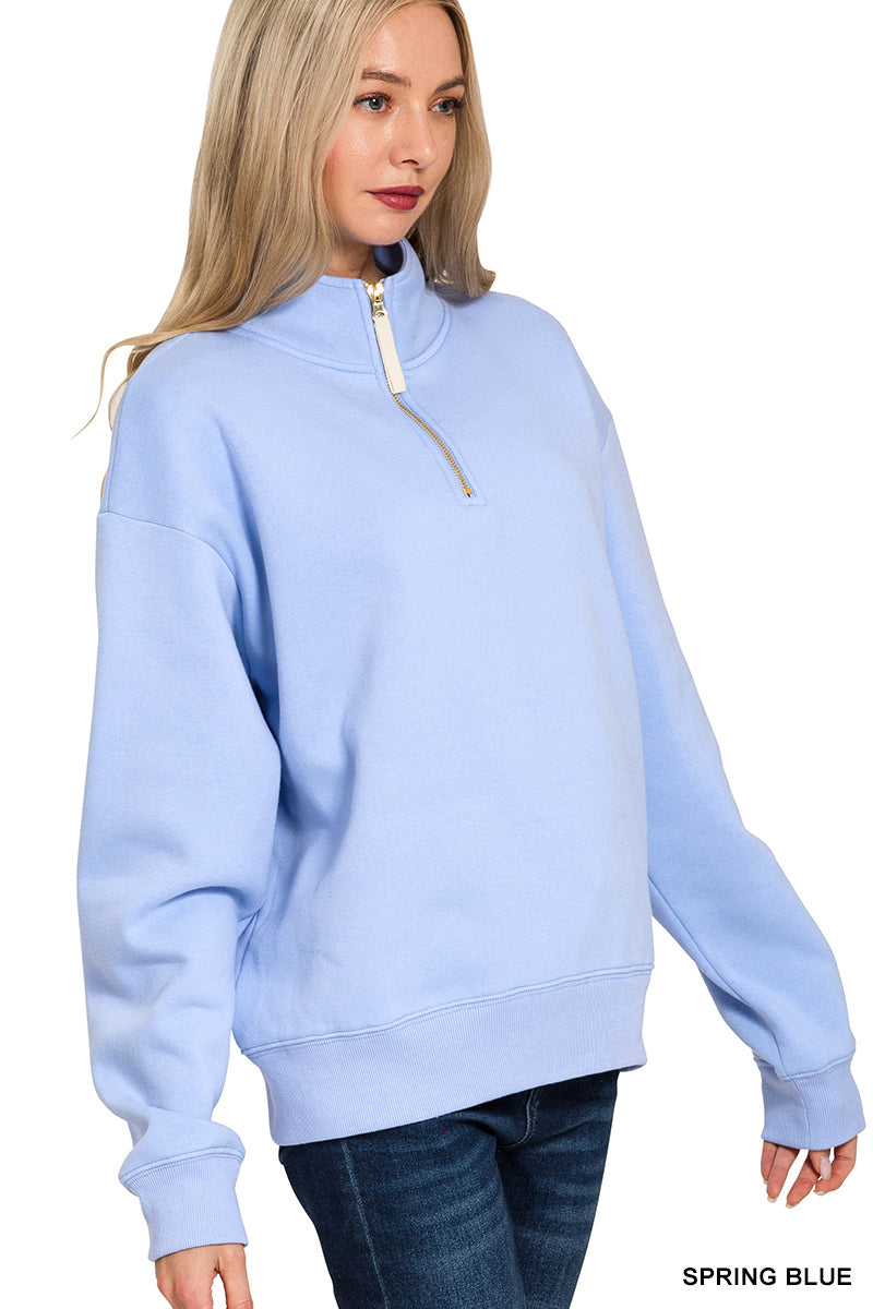 Half-zip sweatshirt - alternate view