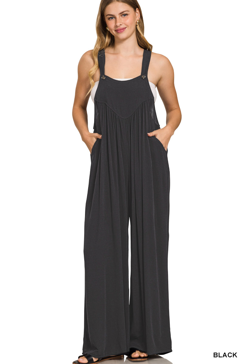 Sleeveless Overalls Jumpsuit