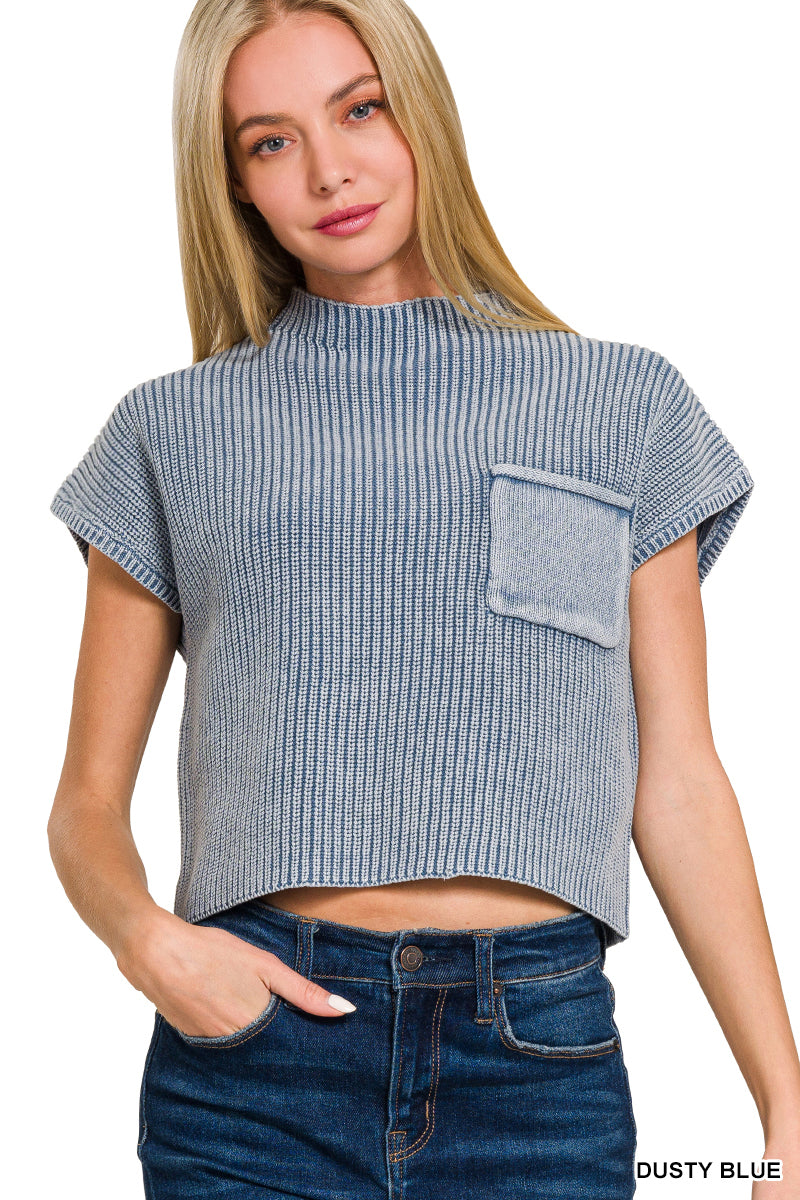 Cropped Knit Sweater