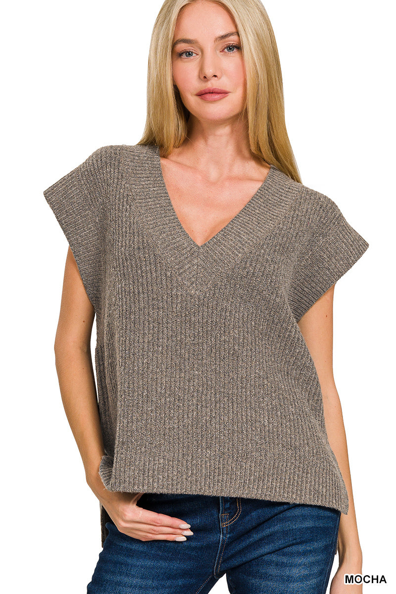 Knit Sweater Vest - alternate view