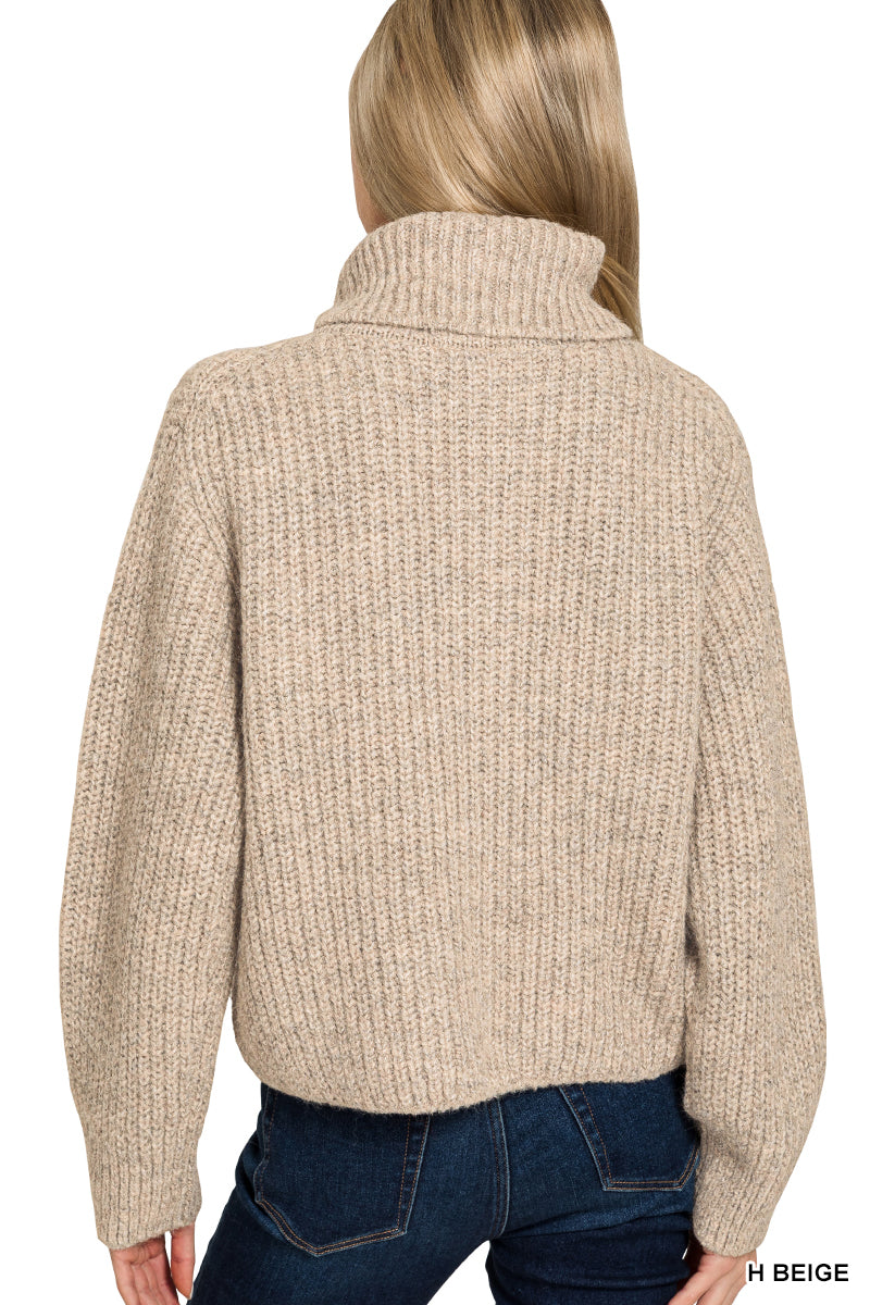 Zip Knit Sweater