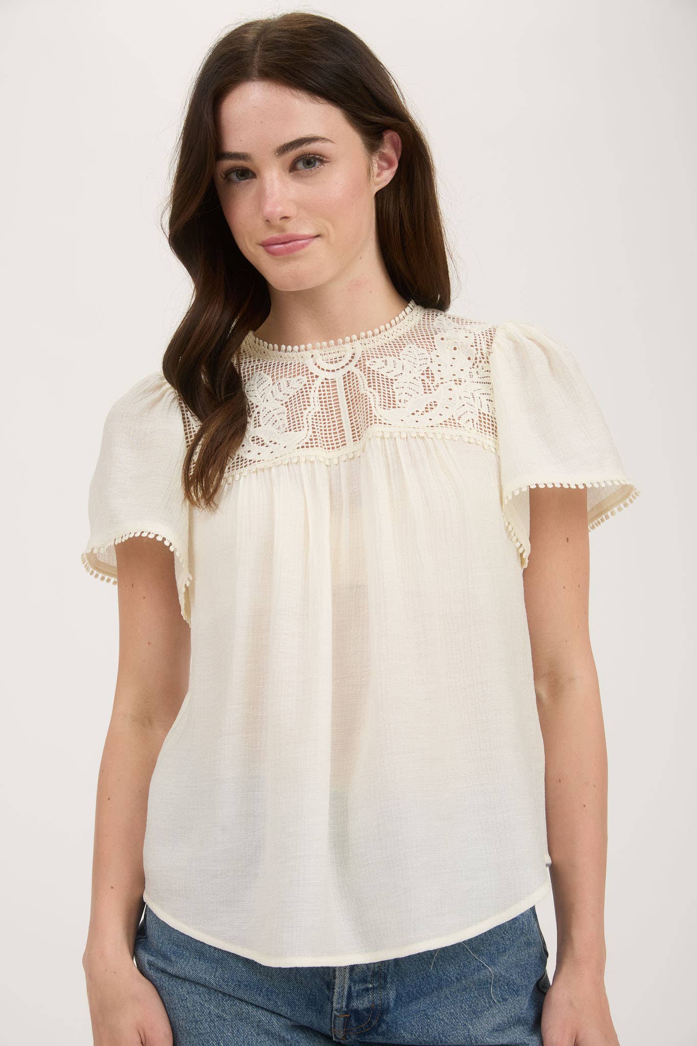 Keyhole Blouson Top - alternate view