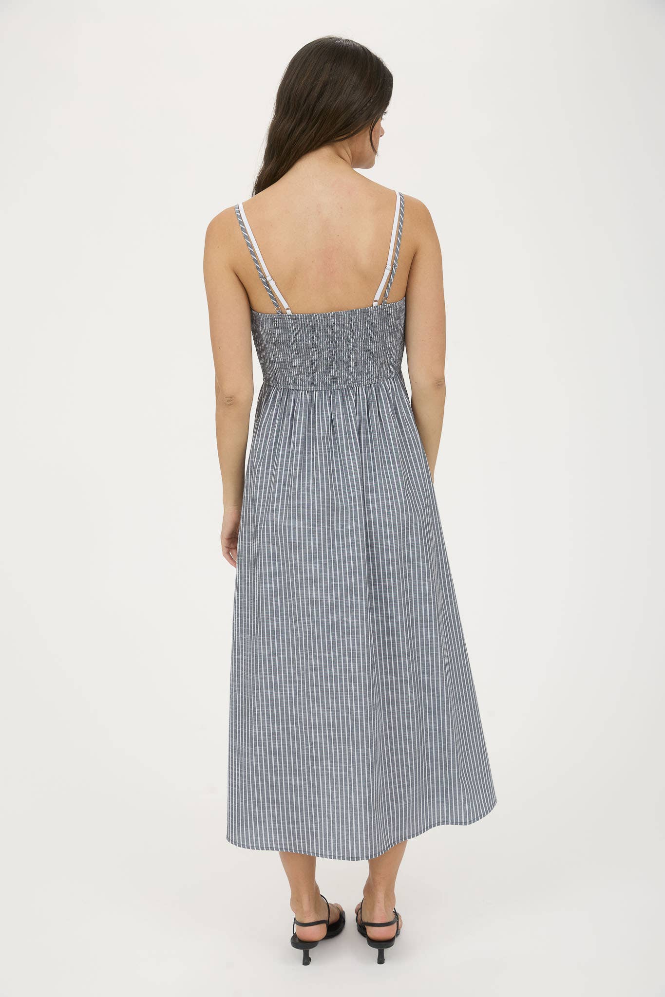 Buttoned A-line Midi
