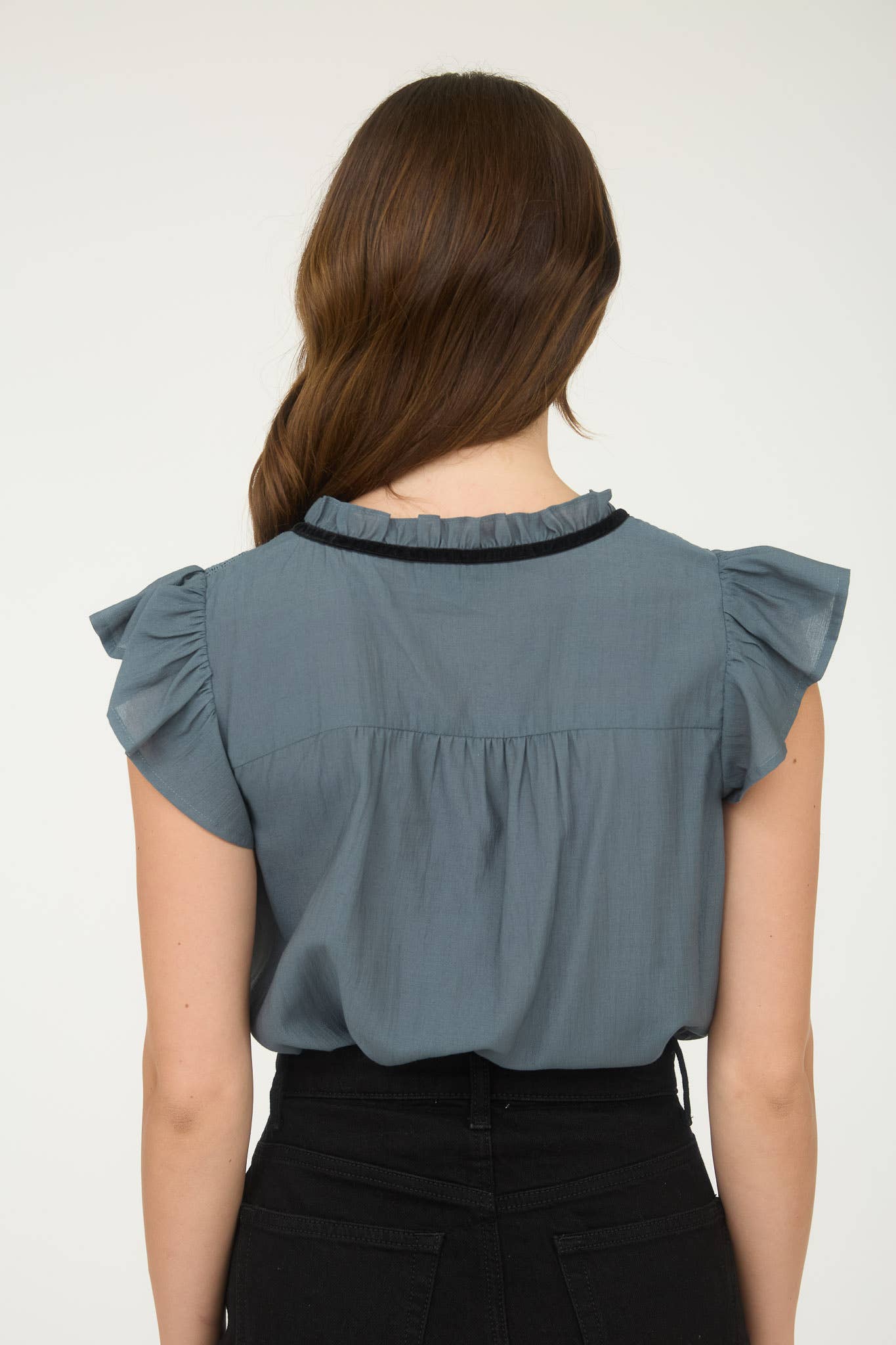 Women’s Ruffled Flutter Top