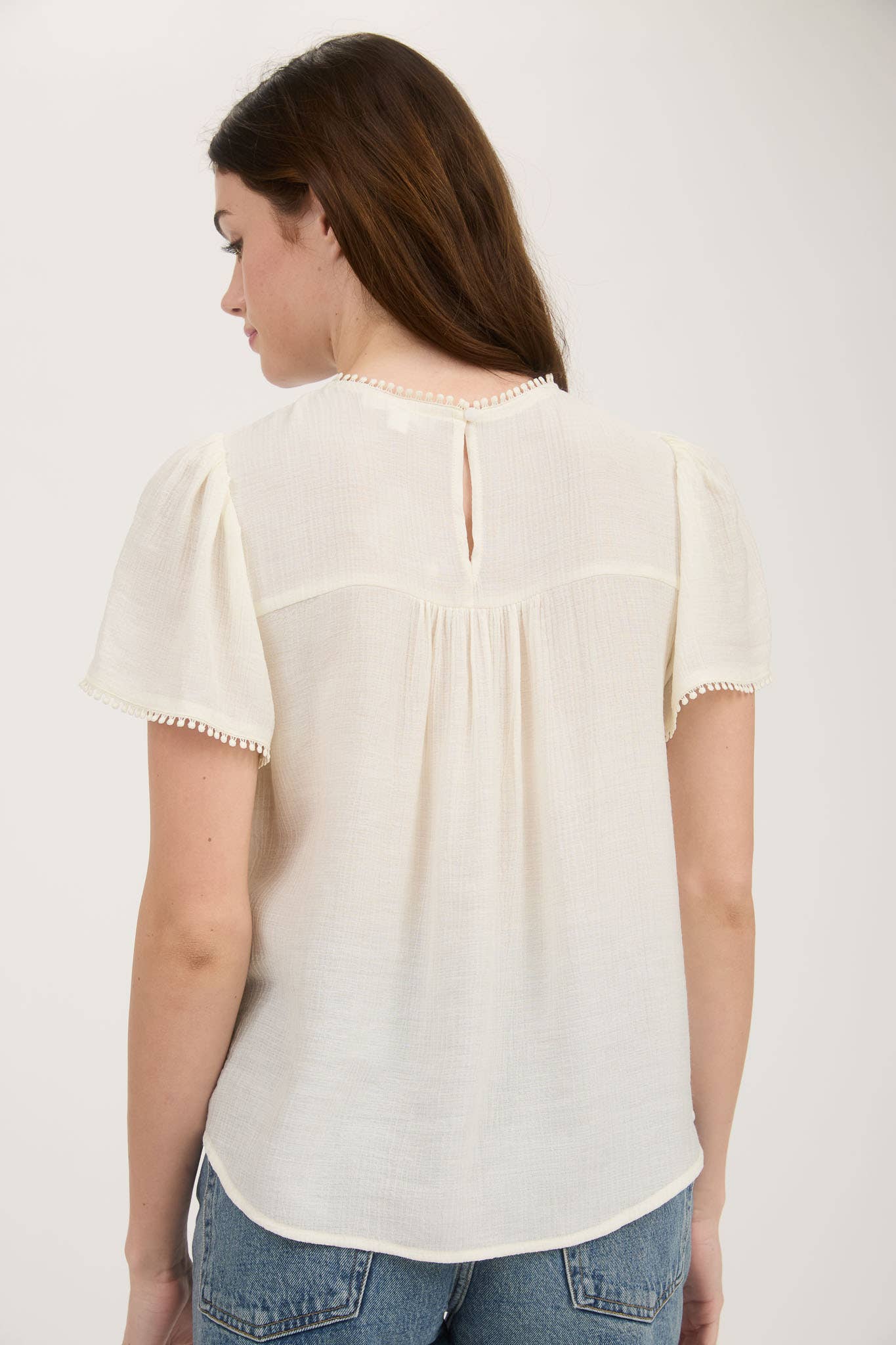 Keyhole Blouson Top