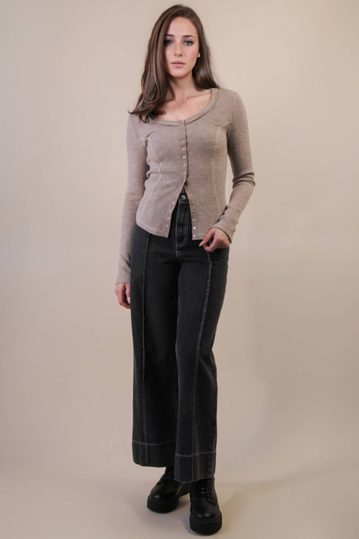 Women’s Waffle Knit Top - alternate view