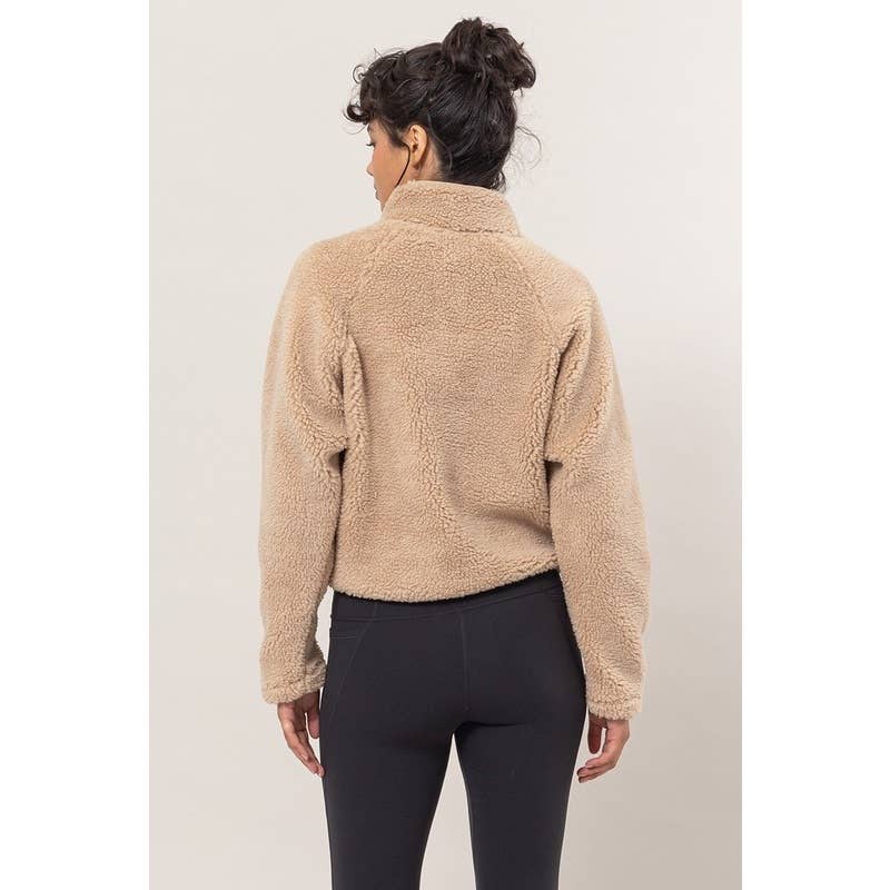 Women’ Cropped Sherpa Jacket
